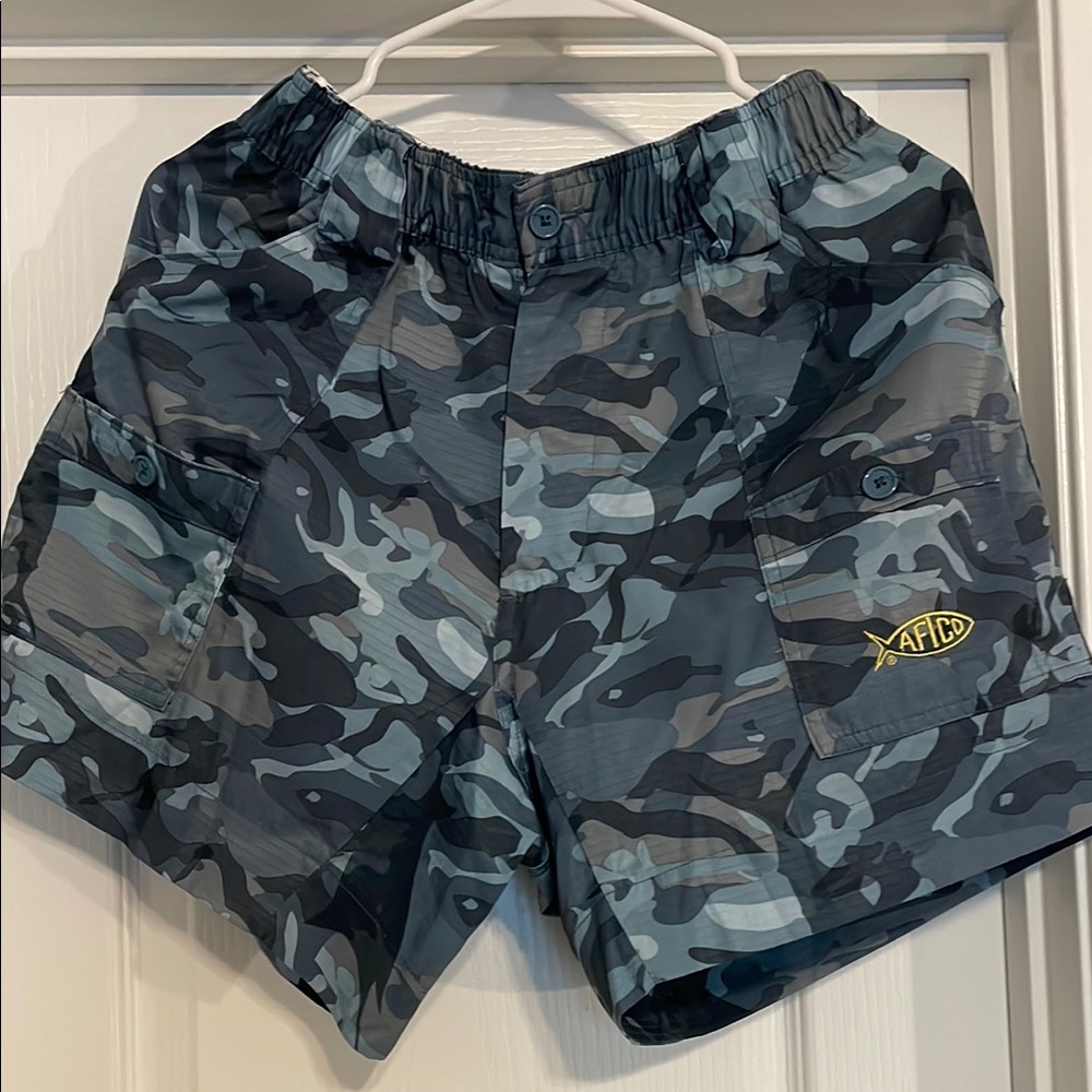 AFCO Camo Cargo Shorts